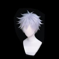 Versatile Jujutsu Kaisen Gojo Satoru Cosplay Uniform With Fashion-forward Wig For All Occasions WIG B,One Size