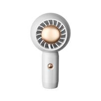 (White) Space Y Storm Hand-held Fan Portable USB Rechargeable ABS Cooling Fan Mini Summer Mute Fan juoda