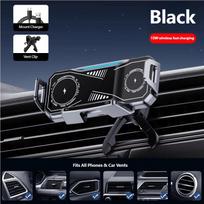 Wireless Car Charger Mount for OPPO Find N5 Honor Magic V2 Foldable Phone, 15W Qi Fast Charging Air Vent Auto-Clamping Phone Holder Stand juoda