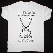 DANIEL JOHNSTON HI HOW ARE YOU WHITE T-SHIRT men S