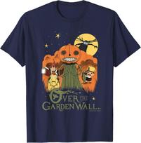 Over The Garden Wall Vintažinė Helovino Iliustracija Animacinis Marškinėliai L brown