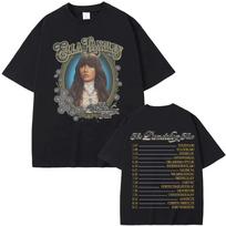 Ella Langley Black Dandelion Tour2026 Tee Summer Fashion High Quality Soft TEE Harajuku Pure Cotton Casual Grunge Round Neck Tee S