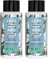 Love Beauty & Planet Kokoso vanduo ir Mimozos žiedų Šampūnas be sulfatų apimčiai ir sodrumui|| Be parabenų|| Be dažiklių|| 100% ekologiškas kokoso aliejus|| 40