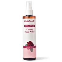WishCare 100% grynas ir natūralus rožių vanduo veidui, odai ir plaukams - Rožių vandens tonikas spindinčiai odai - Be parabenų ir alkoholio 200 ml white