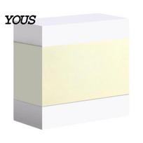 Non-falling Stick Notes Notes, 4x4in Self-Stick Cube Pads, 400 Durable Sheets/Pad Adhesive Memo Pads for Office, School, Home Big