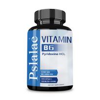 Pslalae Vitamin B6 Capsules, 100mg Vitamin B6 Extract, helps prevent skin inflammation, suitable for adults. 120*1