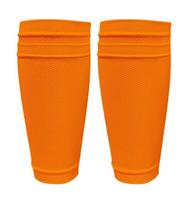 Soft Crew Football Shin Guard Socks Knitted Polyester Breathable Protective Cover Comfortable Adult Football Training Socks S oranžinė