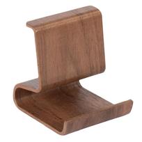Walnut Wood Phone Stand for Desk - Adjustable Cell Phone Holder for Home One Size