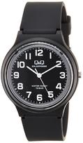 10 ATM Water Resistant Solar Watch No Battery Replacement Required Lightweight Analog Watch [Citizen Q&Q] (Black/Black) (Urethane Strap/Easy-to-Read