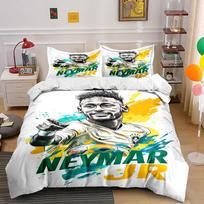 Portrait with Neymar Jr. Bedding sets Duvet cover sets Duvet covers Pillowcases(1* Duvet Cover 2* Pillowcases without duvet insert) 135x200cm