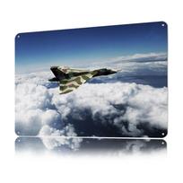 Avro Vulcan XH High in the Clouds Metal Poster Customized Wall Art Retro Vintage Tinplate Signs for Home Decoration Luxury 20x30cm（7.8x11.8inch）