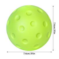 1PC Silent Pickleball Indoor Entertainment Silent Practice Ball PU Foam High Bounce Resistance Not Disturbing People žalia
