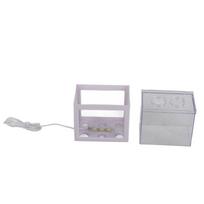 Decorative   Aquarium USB LED Light Lamp Fish   Box   Tea Table Decor(White)