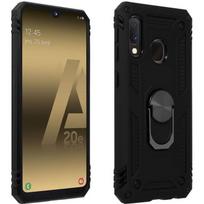 Case for Samsung Galaxy A20e - AVIZAR - Dual-material - Black - Video Stand - Semi-rigid juoda