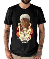 Anime Attack On Titan Armored Titan Reiner Black T-Shirt Unisex T-Shirt S