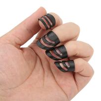 4Pcs Guitar Finger Pick Fingertip Protector Instrument Accessory Set Kit for Bass Banjo