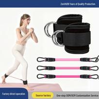 Ankle Resistance Bands for Pilates, Yoga, Fitness, and Butt Workouts with Smith Machine Compatibility 1XL rožinė