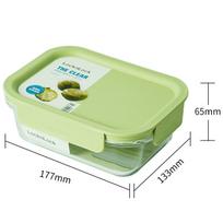 LOCK&LOCK Heat-Resistant Glass Food Container, Microwave-Safe Storage Box, Sealed Lunch Box, LNG524G_630ml