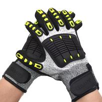 Cut Resistant Wear Resistant Shockproof Anti-collision Smash Puncture Safety Work Gloves for Petroleum Mining Drilling (White,Xl) balta
