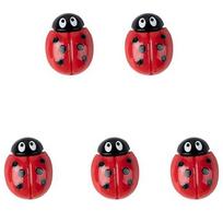 5pcs DIY Resin Ladybug Handmade Ladybug Miniatures DIY Jewelry   Micro Bonsai S