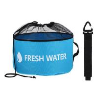 Campers Water Hose Cable Organizer Featuring Color Coded Sections Waterproof Oxford Fabric Space Saving  Storage mėlyna