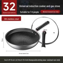 Kombach Double Honeycomb Non-stick Stainless Steel Frying Pan
