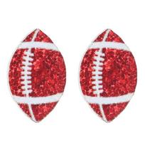 Acrylic Sparkling Ball Stud Earrings Soccer Rugby Volleyball Basketball Football Acrylic Ball Ear Studs Embellishments