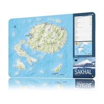 DayZ Frostline Sakhal Island Topographic Metal Poster Customized Wall Art Retro Vintage Tinplate Signs for Office Decoration 20x30cm（7.8x11.8inch）