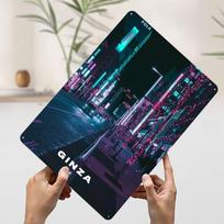 Cyberpunk Tokyo Night Printed Poster Customized Wall Art Retro Vintage Metal Tin Signs for Home Desk Decor Decoration Bedroom 20x30cm（7.8x11.8inch）