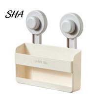Remote Control Holder Rack Suction Cup Storage Rack, Universal Wall Mounted Organizer, No Drilling Hollow Holder, for Bathroom Living Room Bedroom balta
