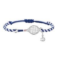 Comfortable Adjustable Wrist Strap Blue Unisex Sports Hand Chain Bracelet Jewelry For Tennis And Daily Wear