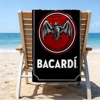 Bacardi Rum Bat Logo Microfiber Beach Towel, Lightweight And Quick-Dry, for Summer Travel, Beach Essential, Swimming Pool Outdoor 70cmx140cm(27x55inch)