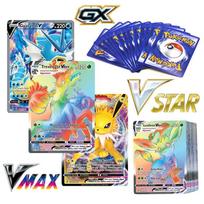 100 vnt. Pokemon kortelių Blizgančios VSTAR GX EX VMAX MEGA TAG TEAM Energija Treneris Charizard Pikachu Kolekcija Kovos kortelė S27 30PCS - VMAX
