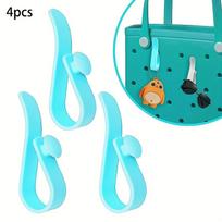4Pcs Bogg Bag Hooks – Bag Accessories, Keychain Holder Charms Insert To Organize Valuables In Beach Bags mėlyna