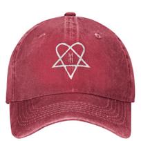Jo Roko Grupė Skalbtas Beisbolo Kepuraitė Ville Valo Dainininkas Heartagram Ašmenys Trucker Kepuraitė Moterims Unisex Apsauga Nuo Saulės Beisbolo Kepuraitės One Size