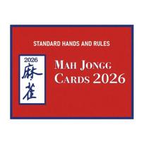 Mahjong Score Card Mahjong League Official Standard Hands And Rules Mah Jongg Paper Scorecard Mahjong Instruction Card raudona