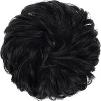 FESHFEN Wavy Curly Messy Hair Bun Extensions Donut Hair Chignons Hair Piece Wig Scrunchy Scrunchie Hair Bun Updo Hairpiece Hair Ribbon Ponytail Exte black