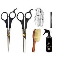 GutarGoo® Salon/Barber Accessories; Hair Cutting Apron, Hair Cutting Scissors, Spray Bottle Combo for Saloon & Home Use (Free, 6)