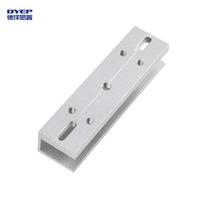 180kg Waterproof U Type Magnetic Lock Bracket,Magnetic Lock Bracket, Glass Door Magnetic Lock Installation (silver,Aluminum alloy) sidabras