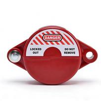 Durable 1''-2.5'' 25mm-64mm Diameter Loto Industrial Safety Gate Valve Lockout ABS Plastic Material Manufactured in China (Red,Plastic&Lockout Tagout) raudona