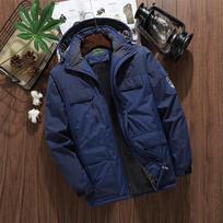 Prekinis ženklas Winter Parkas Vyriškas šiltas storas vėjui atsparus striukė Vyriškas kokybiškas kelių kišenių paltas su gobtuvu Vyriški vandeniui atsparūs viršutiniai drabužiai M -9xl L