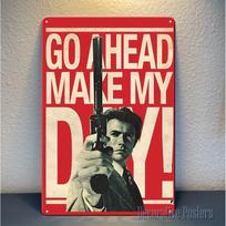Dirty Clint Eastwood Movie Metal Poster  Vintage Tin Sign Plaque  x   Rustic Wall Art for Home Bar Cafe Decor Met 20x30cm（7.8x11.8inch） beige