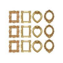 Mini Gold Picture Frame Tiny Baroques Ornate Frame for DIY Jewelry Display Wall Decors Small Resin Antique Photo Frame 1