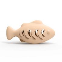 Fish Shape Cat Food Dispenser Silicone Catnip Stuffer Toy New Interactive Cat Toy  for Pet Play kūno spalva
