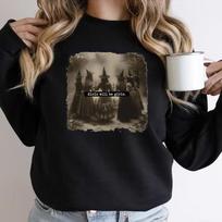 Girls Will Be Girls Witch Sweatshirt Feminist Witch Graphic Hoodies Vintage Halloween Sweatshirt Women Pullovers Witchy Clothes XL tamsiai žalia spalva