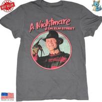Scary Freddy Krueger Graphic Tee Halloween Horror Movie Nightmare T-Shirt Unisex T-Shirt M