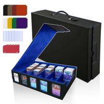 HG CHASING TRIBE Deck Trading Card PU Holds High Top Loader Display Sleeve Trading Card Case 4000 Case, Case, Leather, 4200+ Cards, Capacity, Case,