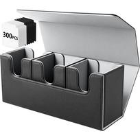 Saeda Deck Trading Card Storage Holds 300 Large Three Card Display Magnetic Trading Card Compatible with Masters and All Trading Card Game Sleeve juoda