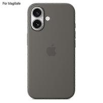 Iphone 16 dėklas, suderinamas su Magsafe, skysto silikono telefono galinis dangtelis [indukcinis Popover] juoda