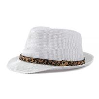 Leopardo Diržas Šiaudinis Jazz Skrybėlė Vyrams Moterims Vasarinė Kvėpuojanti Šiaudinė Skrybėlė Atostogų Paplūdimio Skėtis Nuo Saulės Maža Skrybėlė balta